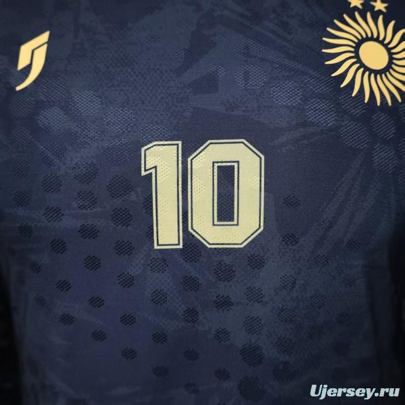 Player Version 2026 Argentina Black with Gold Sun Special Edition Jersey