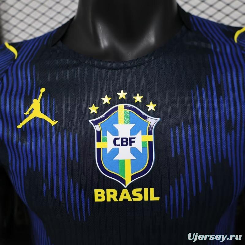 Player Version 2026 Brazil × Jordan Brand Away Navy Blue Jersey