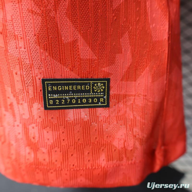 Player Version 2026 England Away Red with Gold Lion  Special Edition Jersey