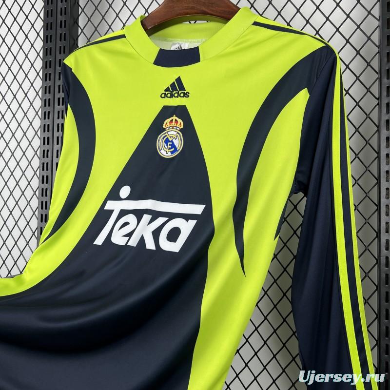 1999/00 Retro Real Madrid Goalkeeper Long Sleeve Jersey