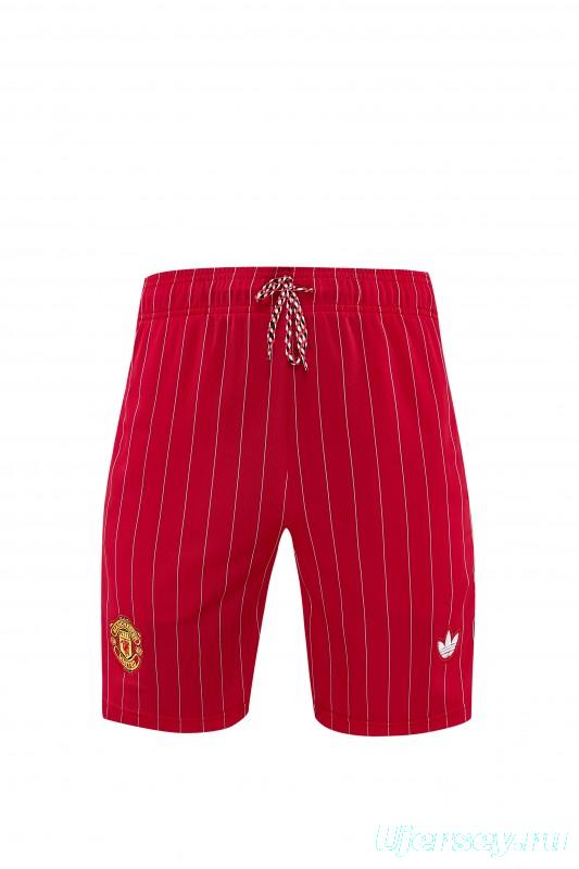 26/27  Manchester United Red Short Sleeve+Soccer Shorts