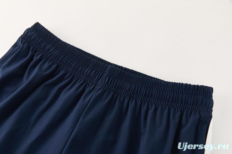 26/27 Real Madrid Navy Blue Full Zipper Hooded Windbreaker Tracksuit + Long Pants