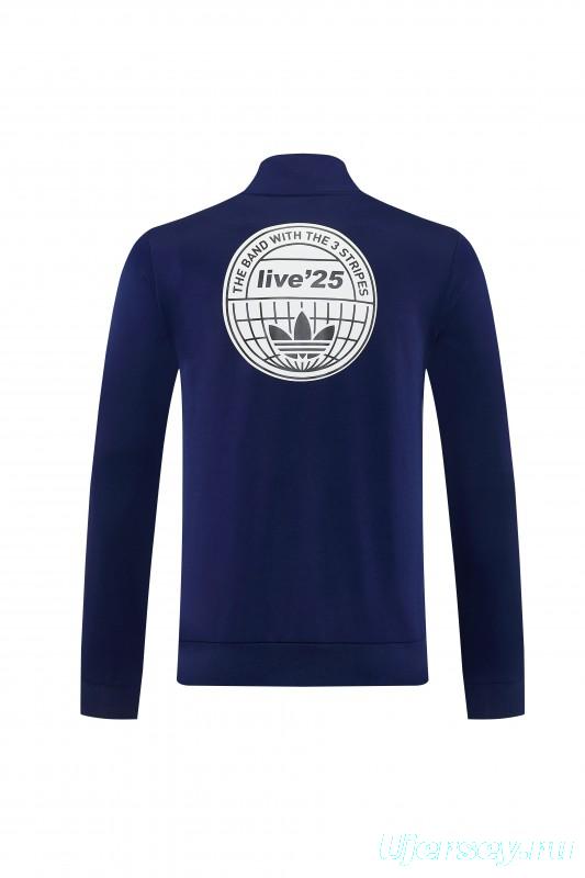 2026 Adidas Navy Blue Full Zipper Jacket + Long Pants