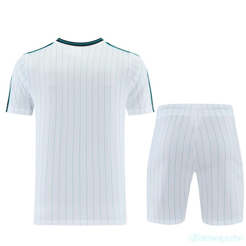 26/27  Liverpool White Short Sleeve+Soccer Shorts