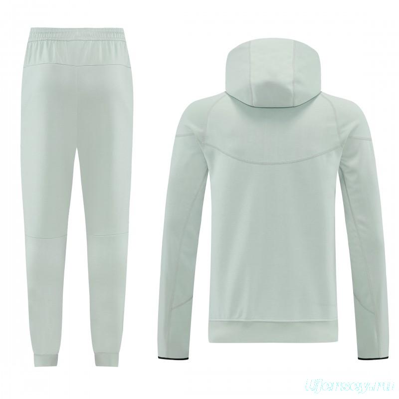 26/27 Inter Milan Light Mint Full Zipper Hooded Tracksuit + Long Pants