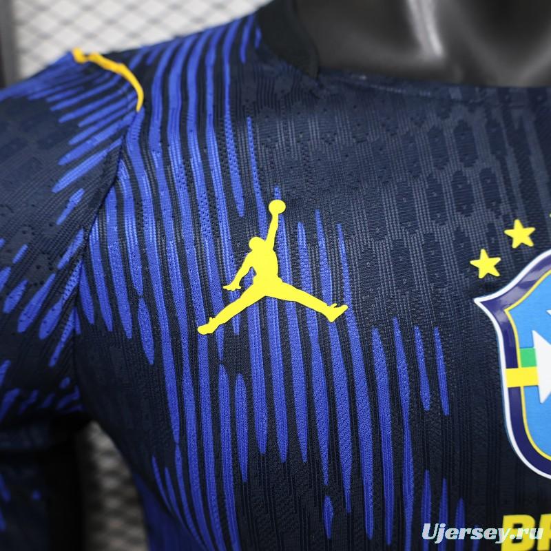 Player Version 26/27 Brazil Navy Blue Special Edition Long Sleeve Jersey