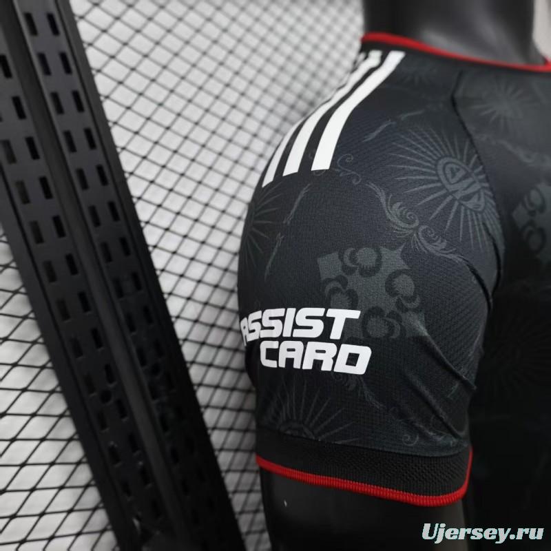 Player Version 26/27 River Plate Black with Red Diagonal Band Third Jersey