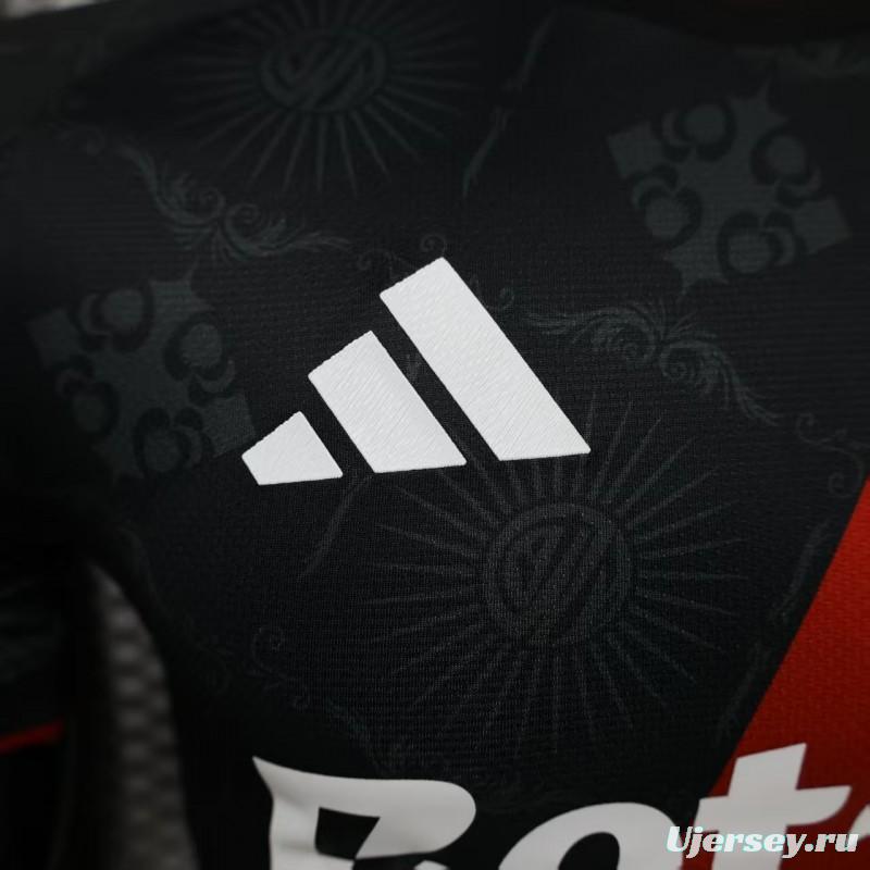 Player Version 26/27 River Plate Black with Red Diagonal Band Third Jersey