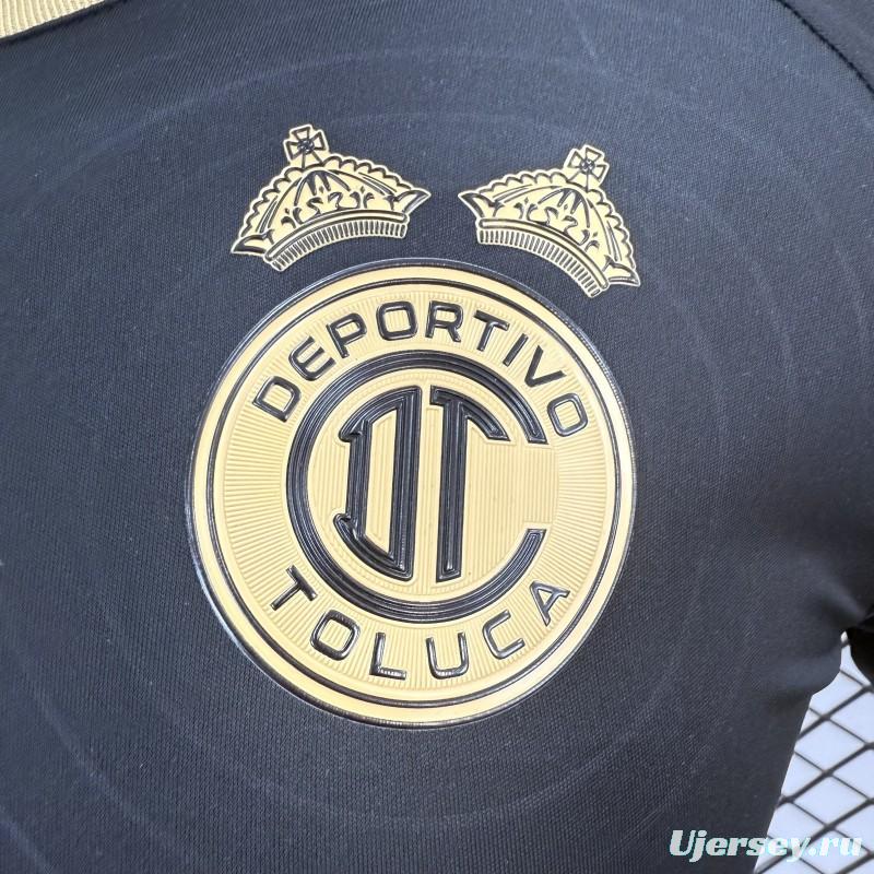 Player Version 26/27 Deportivo Toluca FC New Balance Away Black Gold Jersey