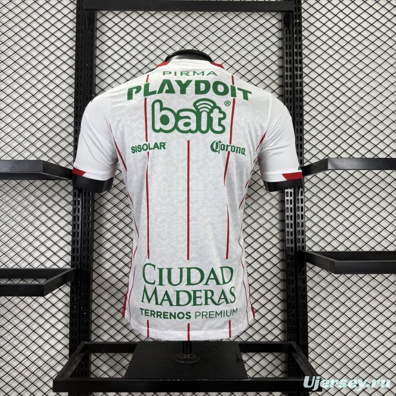 Player Version 25/26 Club Necaxa White with Red Pinstripe Jersey