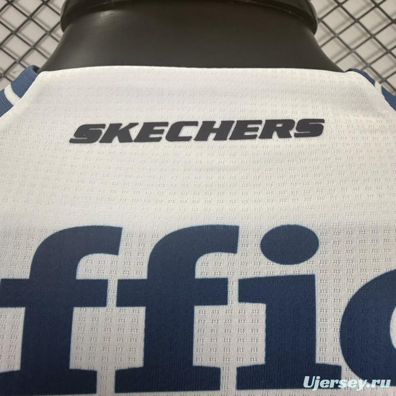 Player Version 25/26 CF Pachuca White & Blue Vertical Stripes Home Jersey