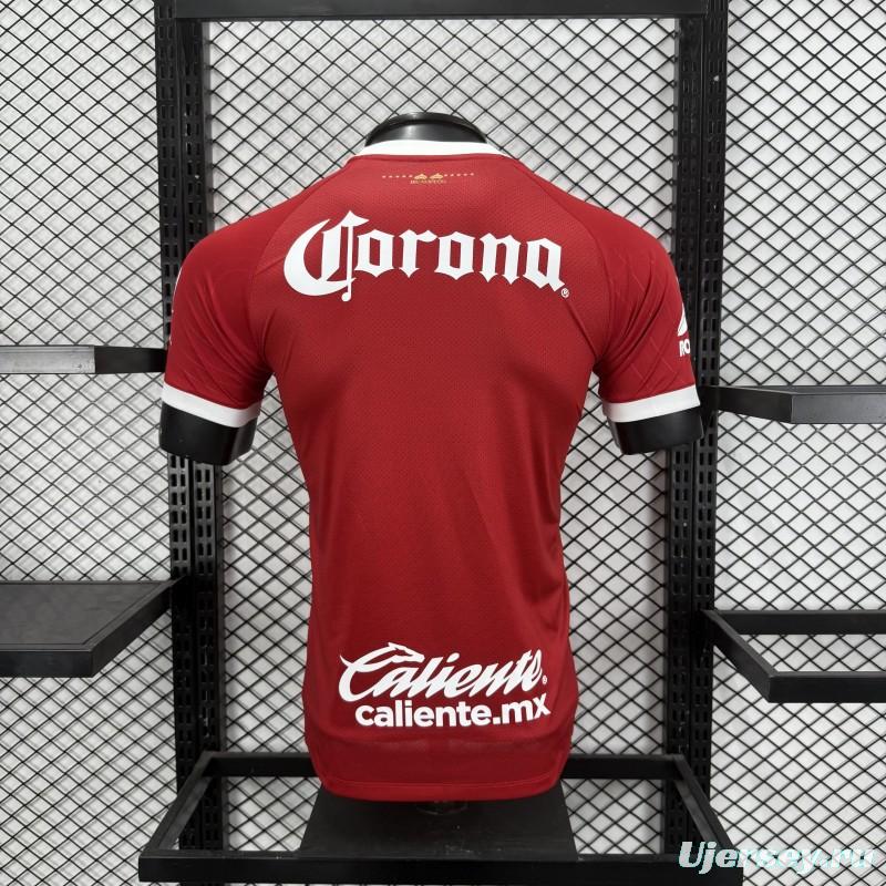 Player Version 26/27 Deportivo Toluca FC New Balance Home Deep Red White Jersey