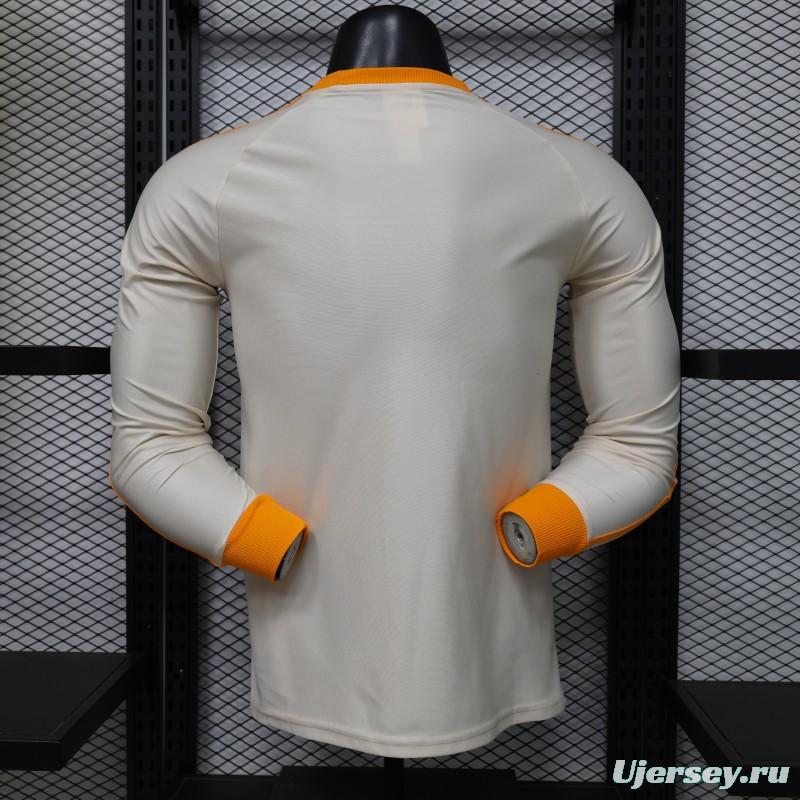 Player Version 26/27 Bayern Munich Cream White 1990 Vintage Remake Long Sleeve Jersey