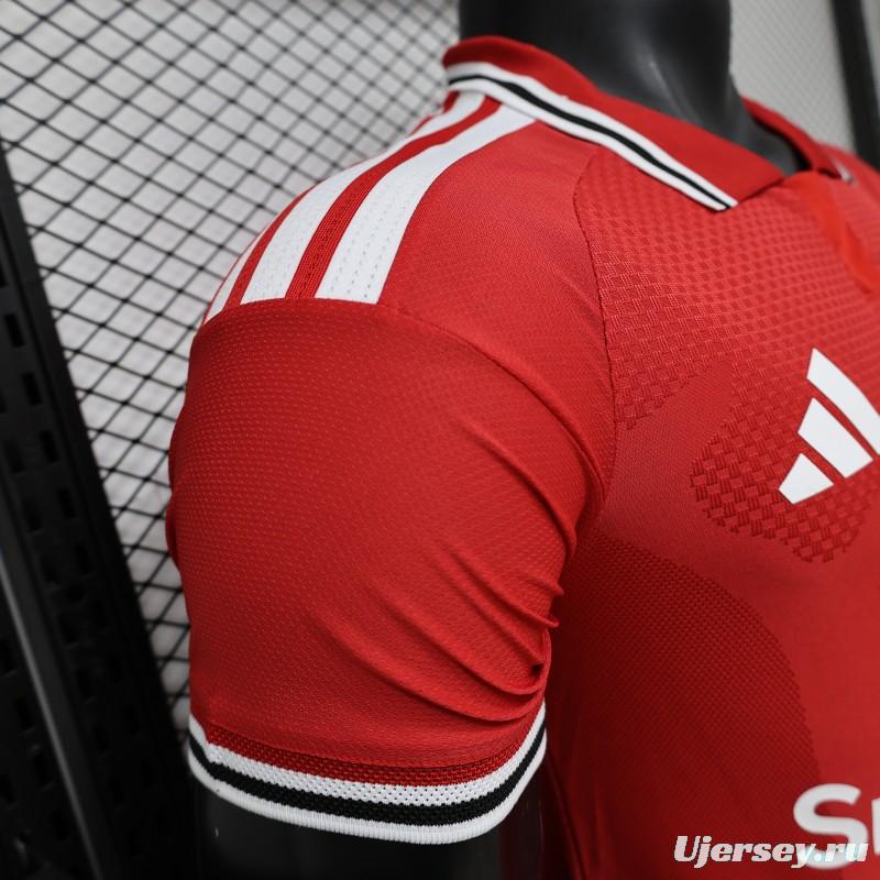 Player Version 25/26 Manchester United Red  Home Jersey