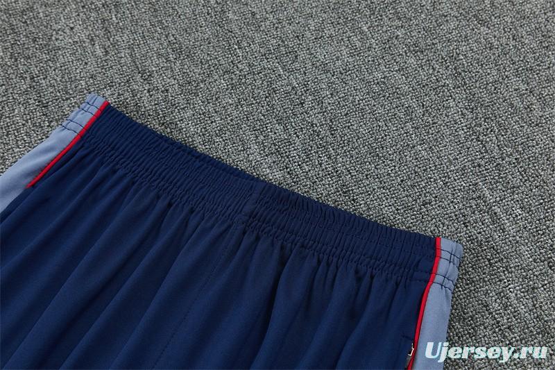 2026 England Navy Blue  Half Zipper Jacket Tracksuit + Long Pants (Nike)