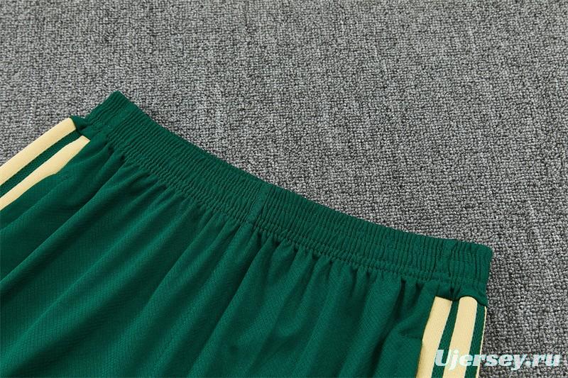 2026 Real Madrid Green & Cream  Short Sleeve+Soccer Shorts