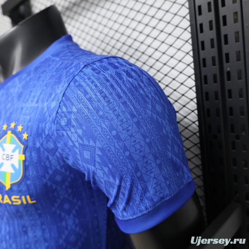 Player Version 2026 Brazil Away Blue Special Edition Jersey