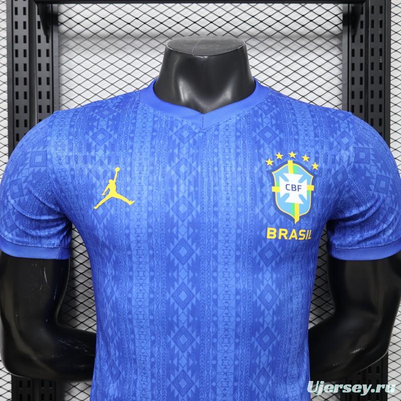Player Version 2026 Brazil Away Blue Special Edition Jersey