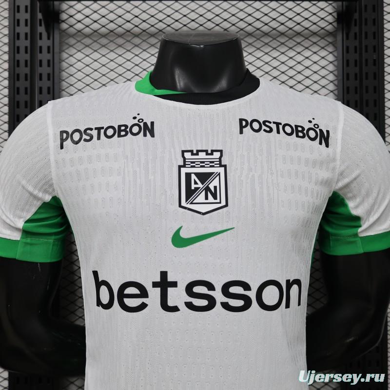 Player Version 26/27 Atlético Nacional White & Green Accent Away Jersey