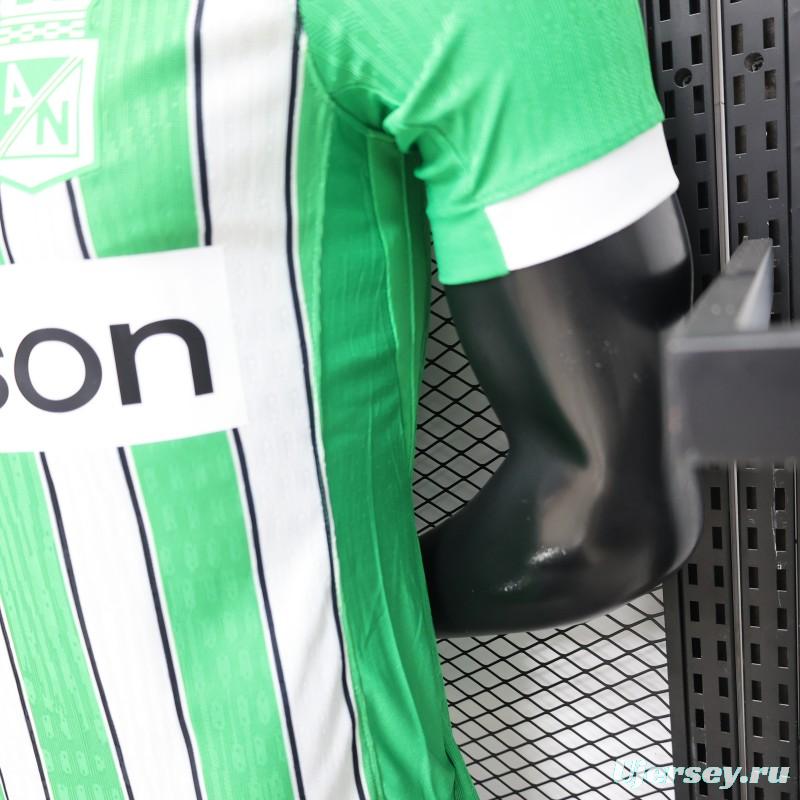 Player Version 26/27 Atlético Nacional Green & White with Vertical Stripe Home Jersey