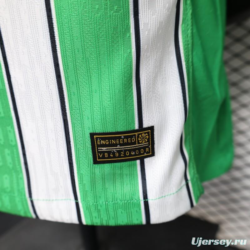 Player Version 26/27 Atlético Nacional Green & White with Vertical Stripe Home Jersey