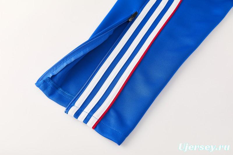 2026/27 Adidas Originals Blue Full Zipper Jacket Tracksuit + Long Pants