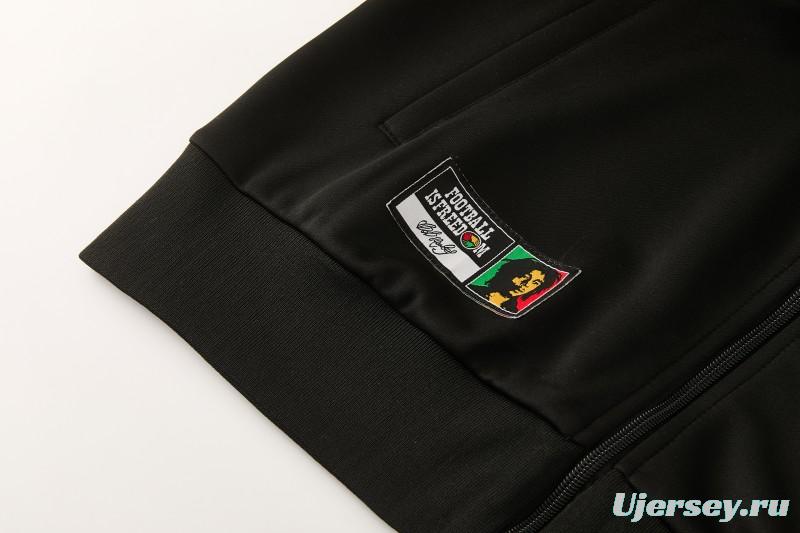 2026/27 Jamaica  Black  Full Zipper Jacket Tracksuit + Long Pants