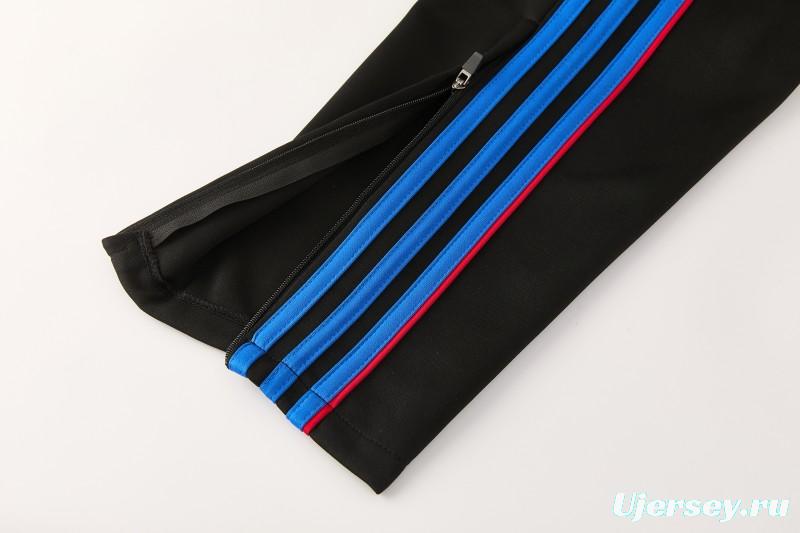 2026/27 Adidas Originals  White Full Zipper Jacket Tracksuit + Navy Blue Long Pants