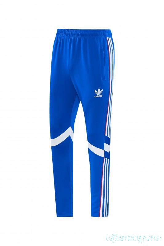 2026/27 Adidas Originals Blue Full Zipper Jacket Tracksuit + Long Pants