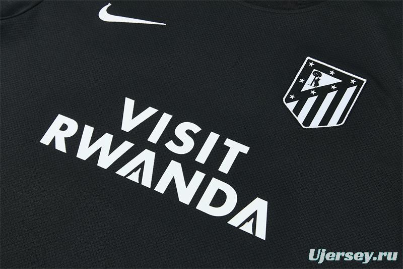 2026 Atletico Madrid Black Short Sleeve+Soccer Shorts