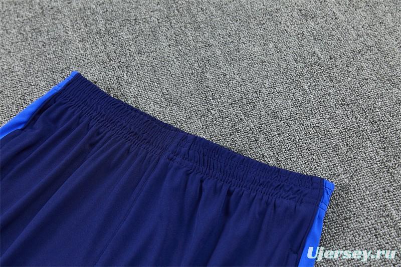 2026 Inter Milan Dark Navy Blue Half Zipper Jacket Tracksuit + Long Pants