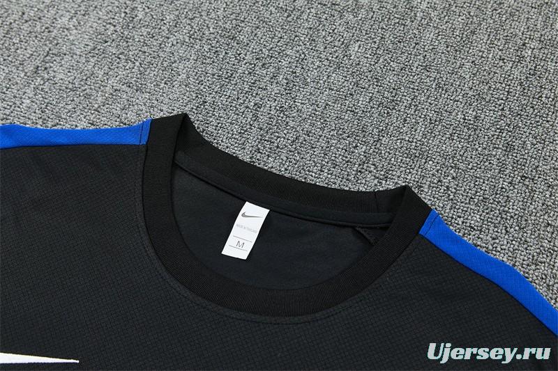 2026 Atletico Madrid Black Short Sleeve+Soccer Shorts