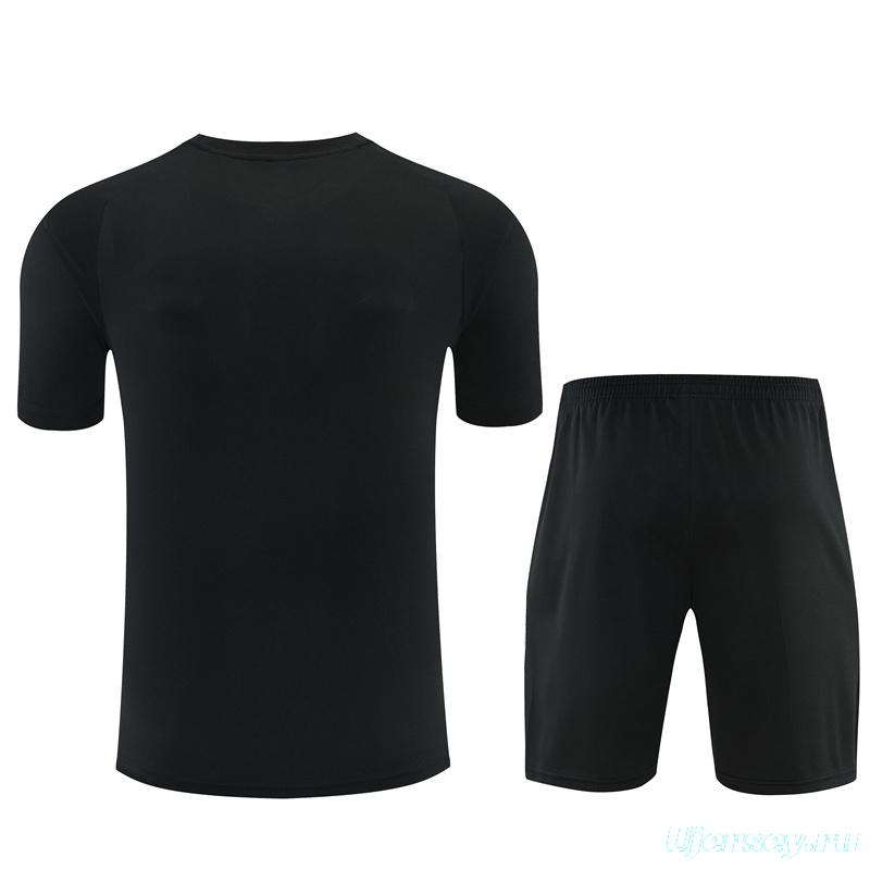 2026 Atletico Madrid Black Short Sleeve+Soccer Shorts