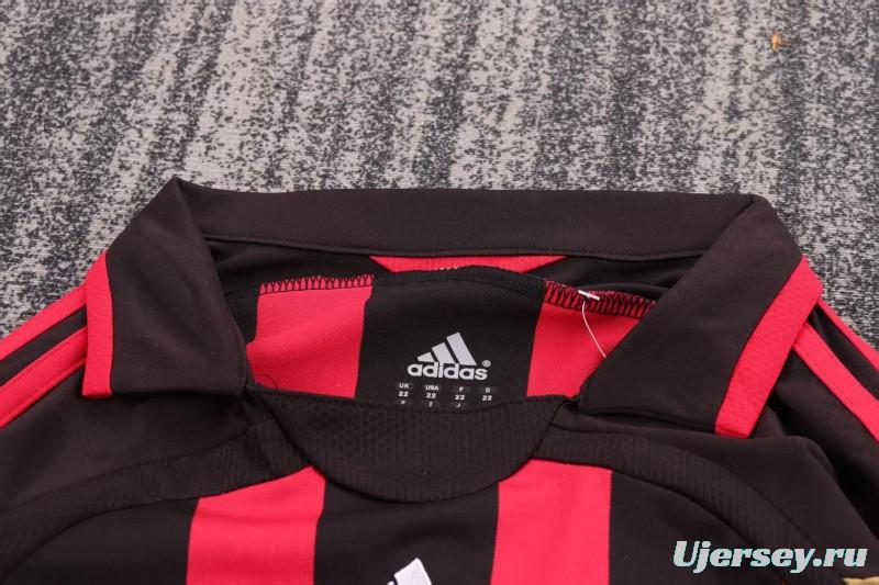 Retro Kids 06/07 AC Milan Home Long Sleeve Jersey