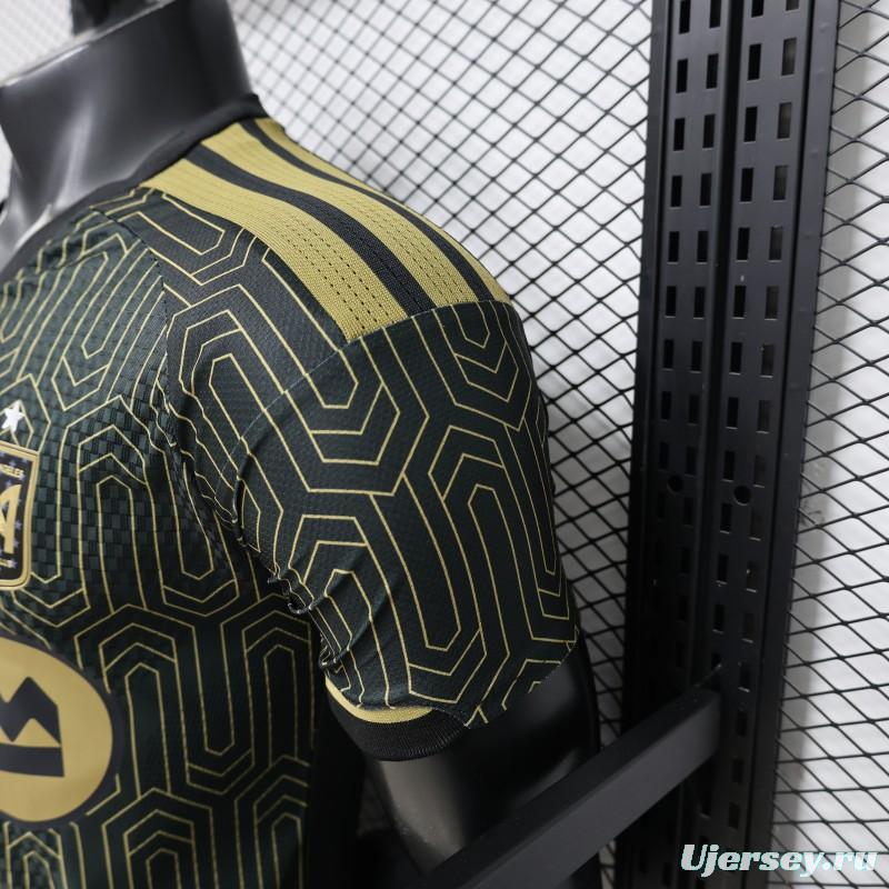 Player Version 2026 LAFC Home Black with Gold   Jersey