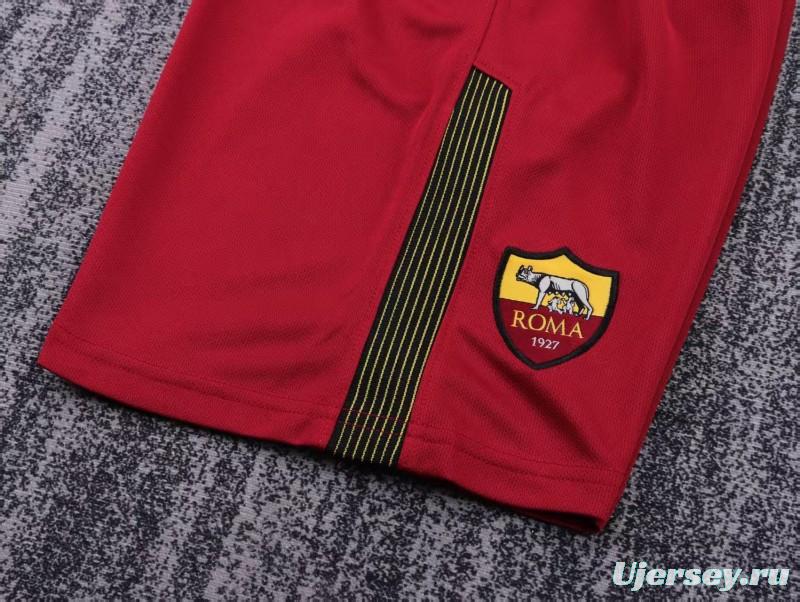 Retro Kids 17/18  AS Roma Home Jersey