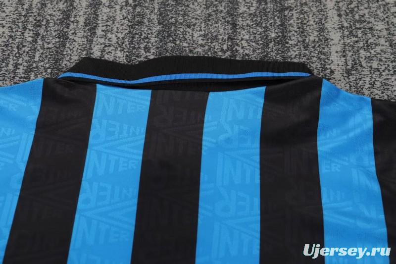 Retro 92/94 Kids Inter Milan Blue-Black Home Jersey
