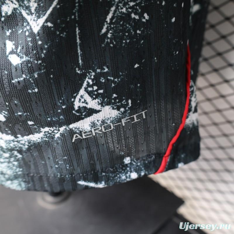 Player Version 2026 Canada Third Dark Grey with Shattered Ice Crystal Allover Print Jersey