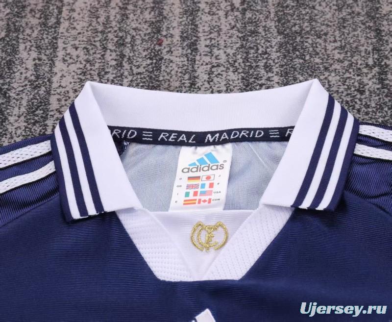 Retro Kids 98/99 Real Madrid Away Navy Jersey