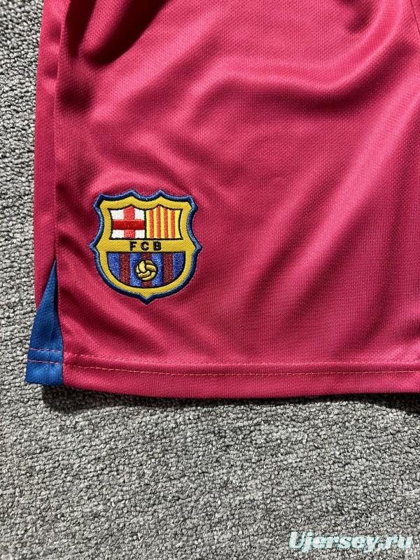 Retro Kids 05/06 Barcelona Home Long Sleeve UCL Jersey