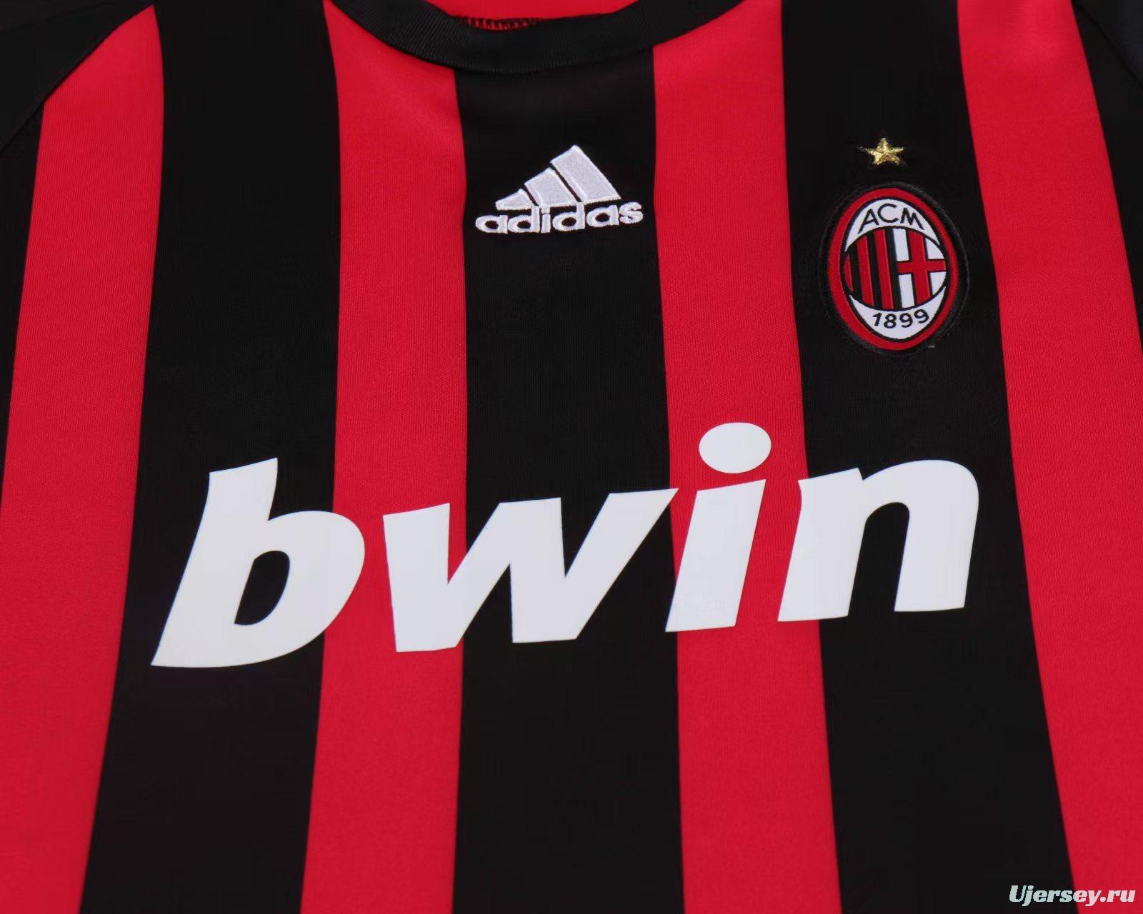 Retro Kids 08/09 AC Milan Home Jersey