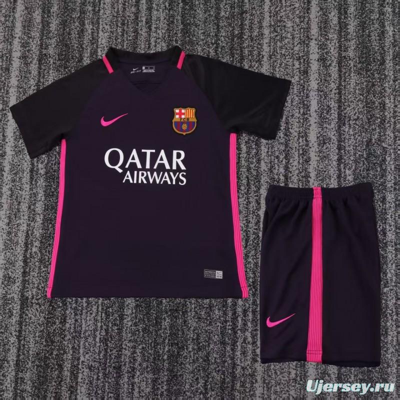 Retro Kids 16/17 FC Barcelona Away Jersey