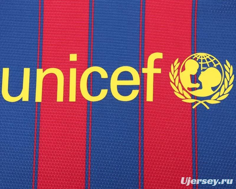 Retro Kids 09/10 FC Barcelona Home Jersey