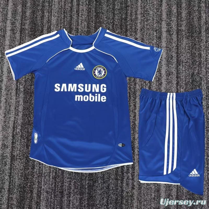 Retro 2006/07 Kids Chelsea Royal Blue Home Jersey
