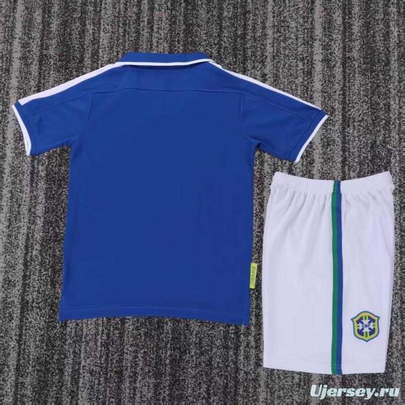 Retro Kids 1997 Brazil Away Jersey