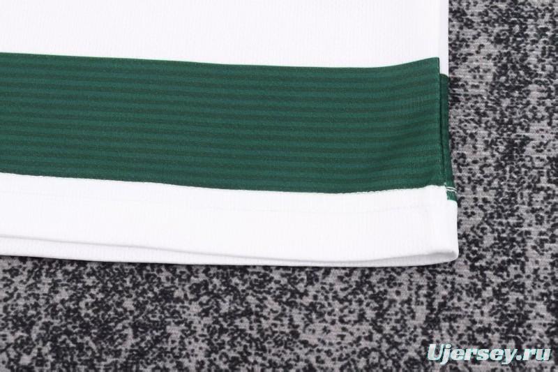 Retro Kids 01/03 Sporting CP White Green Home Long Sleeve Jersey