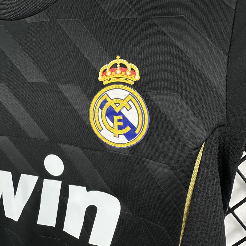 Retro Kids 11/12 Real Madrid Black Away Jersey