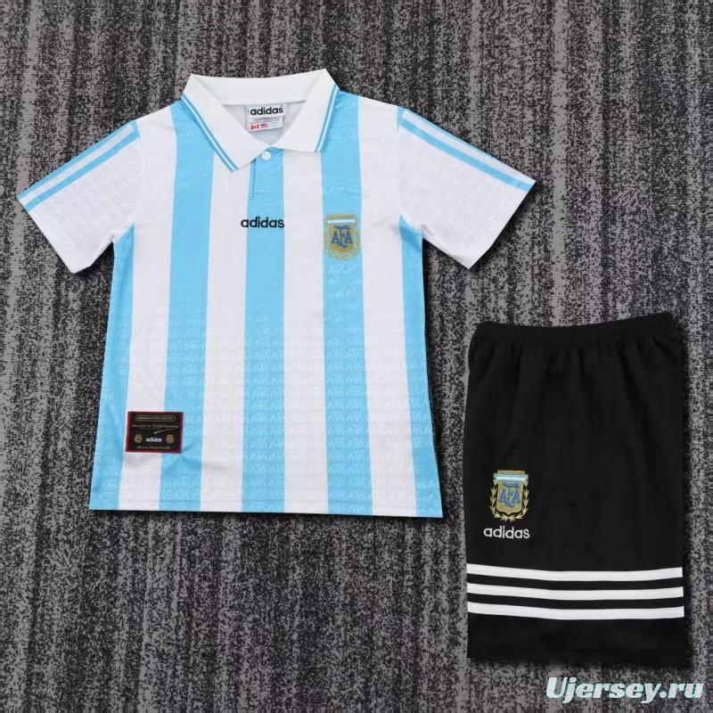 Retro Kids 1994 Argentina Home Jersey