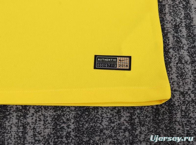 Retro 2014 Kids Brazil Home Jersey