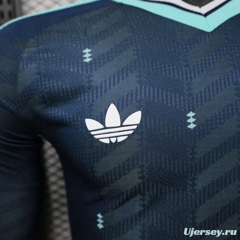Player Version 2026 Germany Away Navy Blue  Long Sleeve Jersey